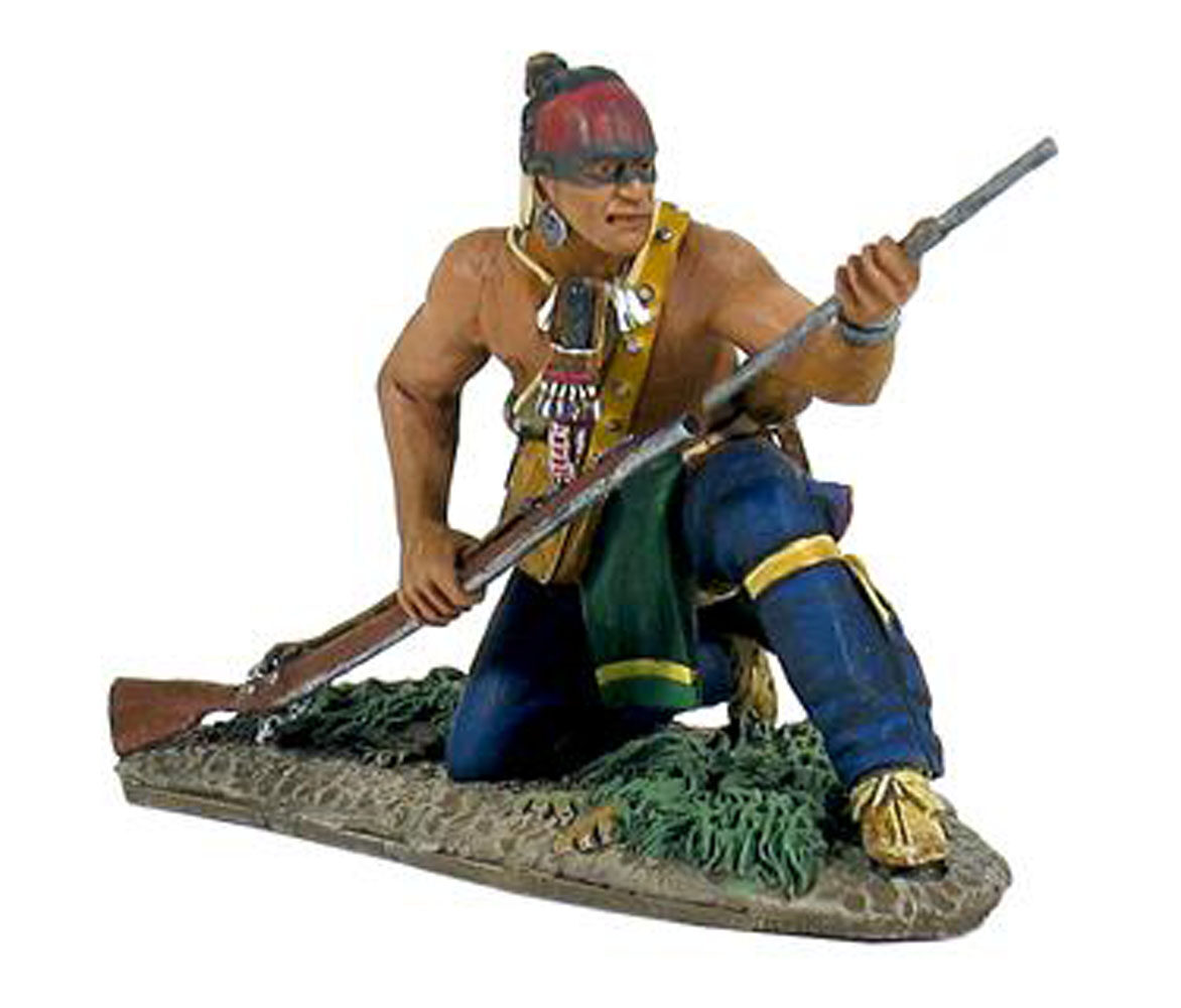 Eastern Woodland Indian Kneeling Loading - 1 Piece Set in Window Box