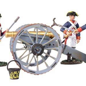 British Royal Artillery 6 Pound Gun & Crew - 5 Piece Set