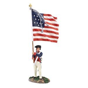 Continential Line Ensign with Color, 1782-1790