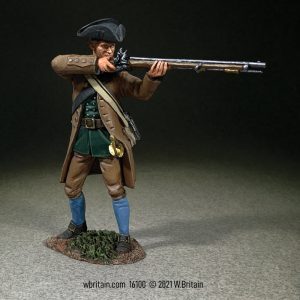 Colonial Militia Standing Firing, No.3 - Single figure in box