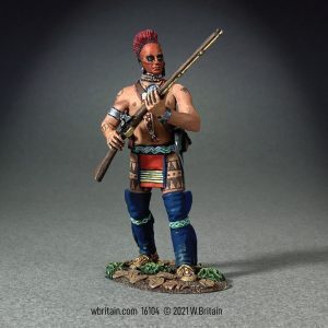 Native Warrior Walking with Caution