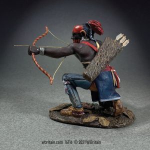 Native Kneeling with Bow and Arrow