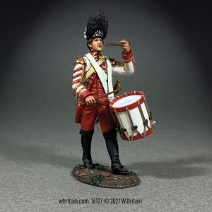 43rd Regiment of Foot Drummer  Marching - Single figure in box
