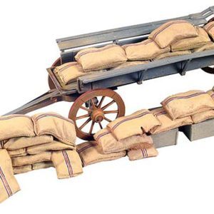Ox Wagon Barricade with Mealie Bags underneath