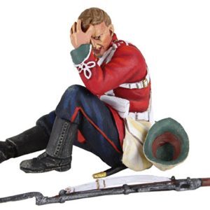British 24th Foot Seated Wounded Hand to Head - 2 Piece Set
