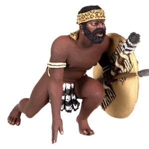 Zulu Warrior Getting Up to Run
