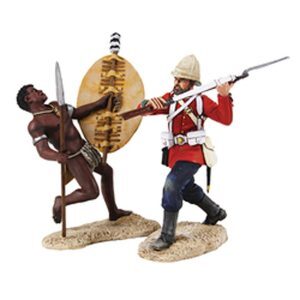 British 24th Foot & Zulu Warrior Hand-to-Hand Set