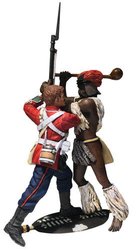 The Struggle British 24th Foot & Zulu Warrior 2 Pce Set