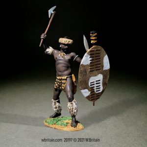Zulu Attacking with Axe