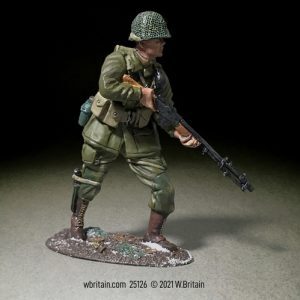 U.S. 101st Airborne Advancing with BAR, Winter 1944-1945 - Single figure in box