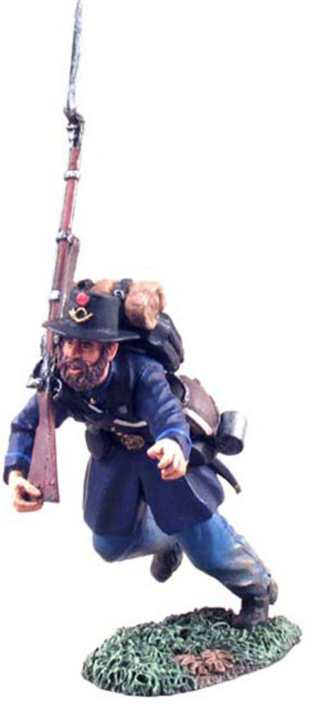 Union Infantry Iron Brigade Advancing