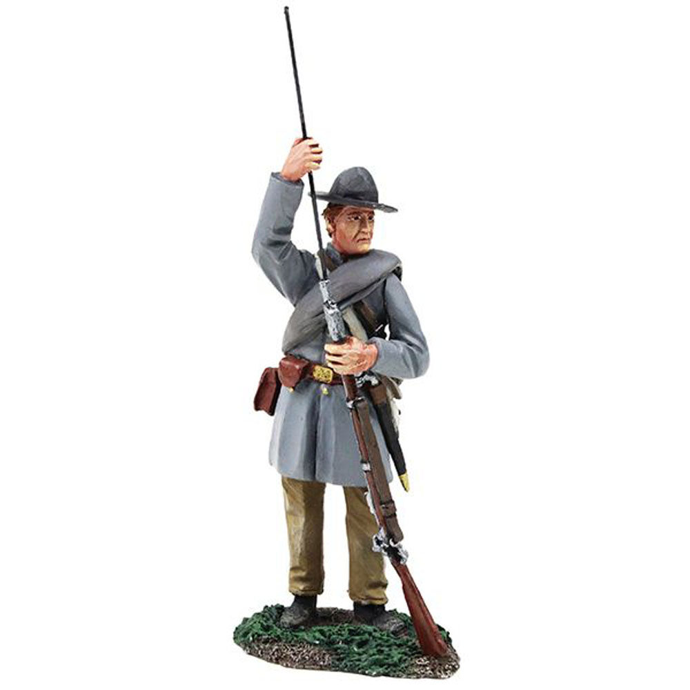 Confederate Infantry Standing Ramming in Frock Coat ?1