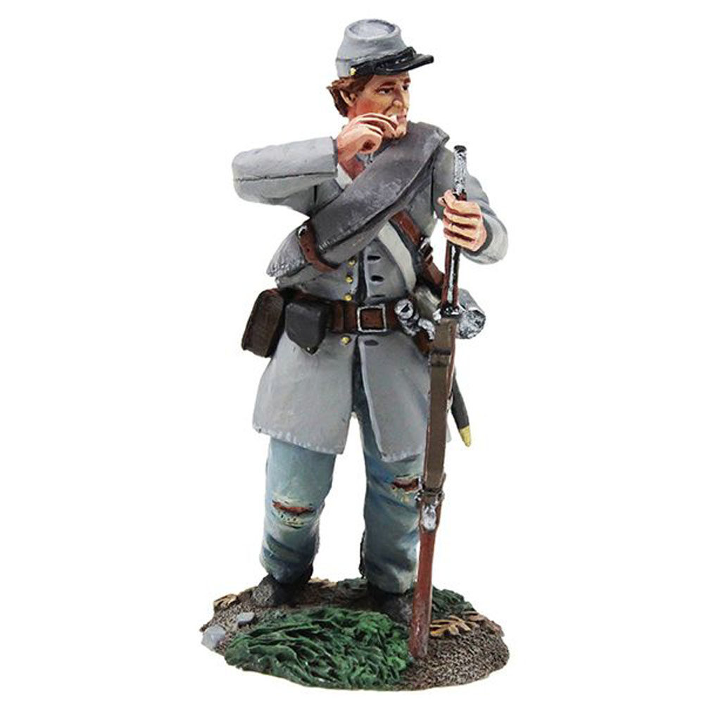 Confederate Infantry Tearing Cartridge in Frock Coat ?1