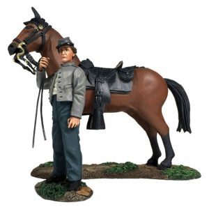 Confederate Orderly Holding Horse - 2 Piece Set