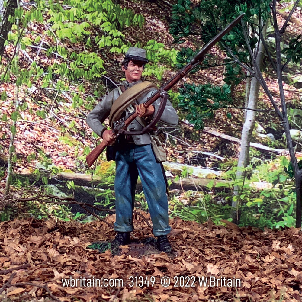 Confederate Wearing Shell Jacket Defending, No.2