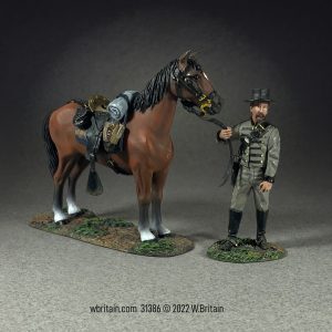 Dismounted Confederate 1st Virginia Cavalryman with Mount