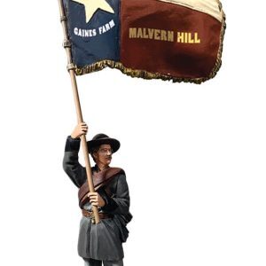 Confederate Flagbearer, 1st Texas Flag, Wigfall Pattern, Texas Brigade