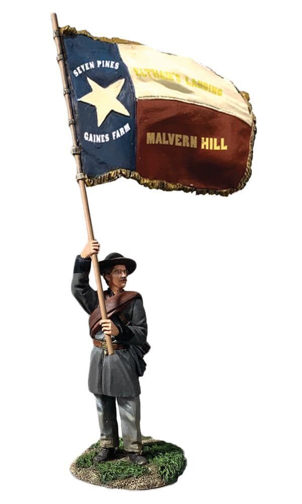 Confederate Flagbearer, 1st Texas Flag, Wigfall Pattern, Texas Brigade