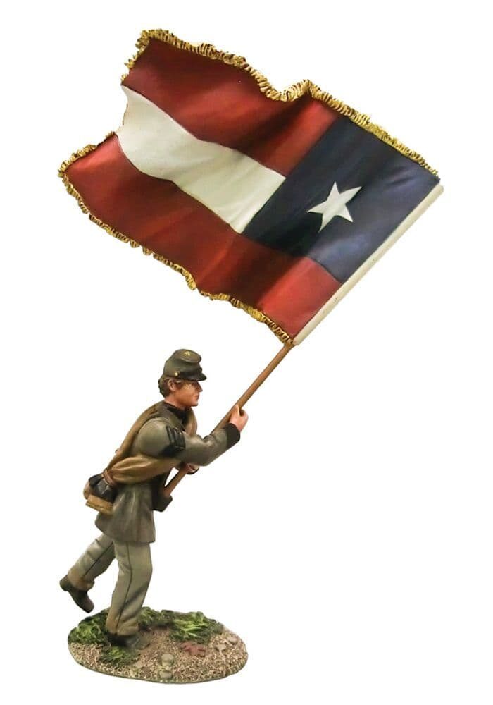 Confederate Flagbearer, 5th Texas, Lone Star Flag, Texas Brigade