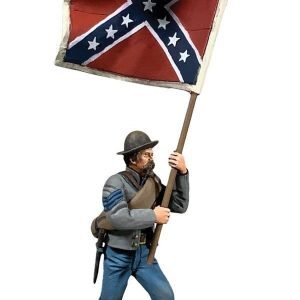 Conf. Flagbearer, 1st Texas, 3rd Issue Wool Bunting Flag,Texas Brigade