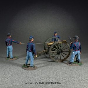 Ready To Fire!'' Union Artillery Firing 12-Pound M1841 Howitzer - Six piece  set in box