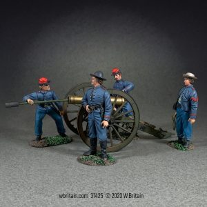 Load!'' Confederate Artillery with 12-Pound M1841 Howitzer  -  Six piece  set in box