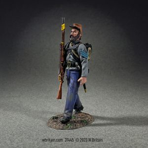 Confederate Infantry Sergeant Marching, No.1 - Single figure in box