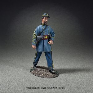 Confederate Infantry Officer Marching - Single figure in box