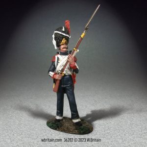 French Imperial Guard in Campaign Trousers Standing Defending, No.2