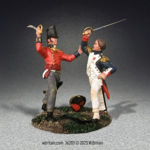 A Desperate Struggle  French Imperial Guard Officer and British 1st Foot Guards Officer