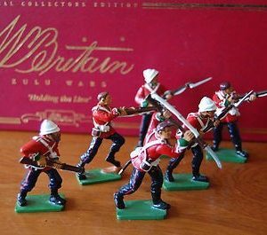 W Britainsÿ Holding The Line Set 2 - Zulu War Metal Figures 6 FIGURES