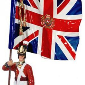 British Infantry King's 8th Regiment of Foot, Ensign with King's Colour, War of 1812/Napoleonic Wars - 1 Piece Set