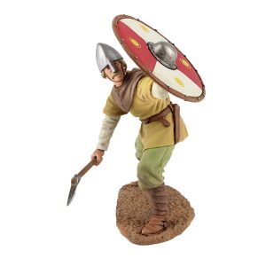 Viking wearing Spangenhelm, Defending