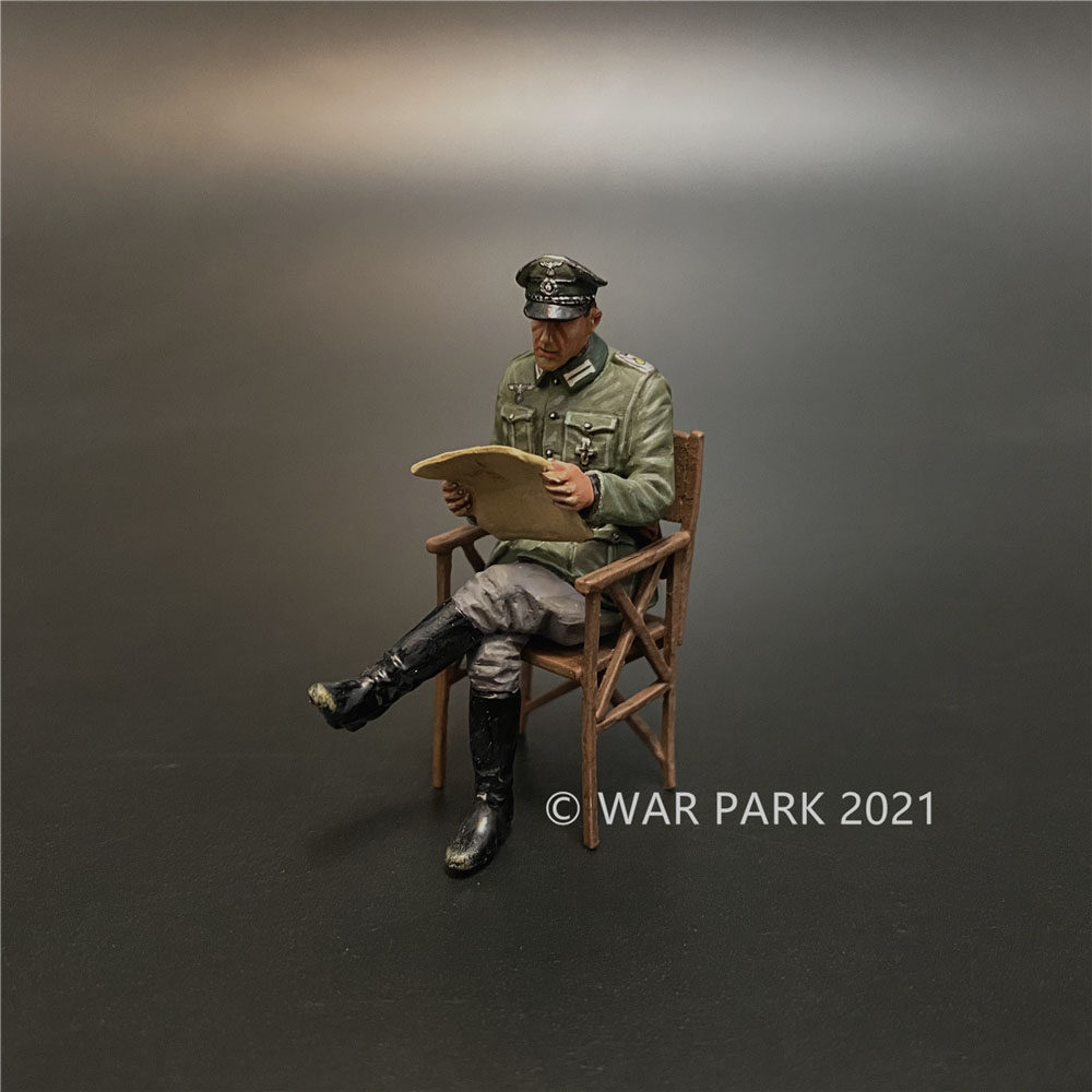 Wehrmacht Officer Reading the Document