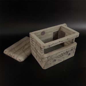 Concrete Blockhouse Top cover can be opened.