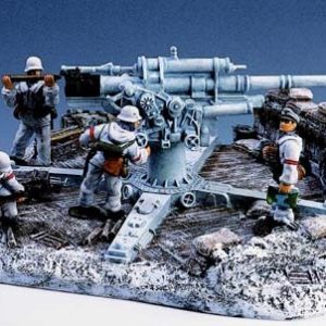 88 Flak Gun and Crew in Winter