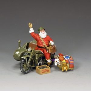 GI Santa On A Motorbike