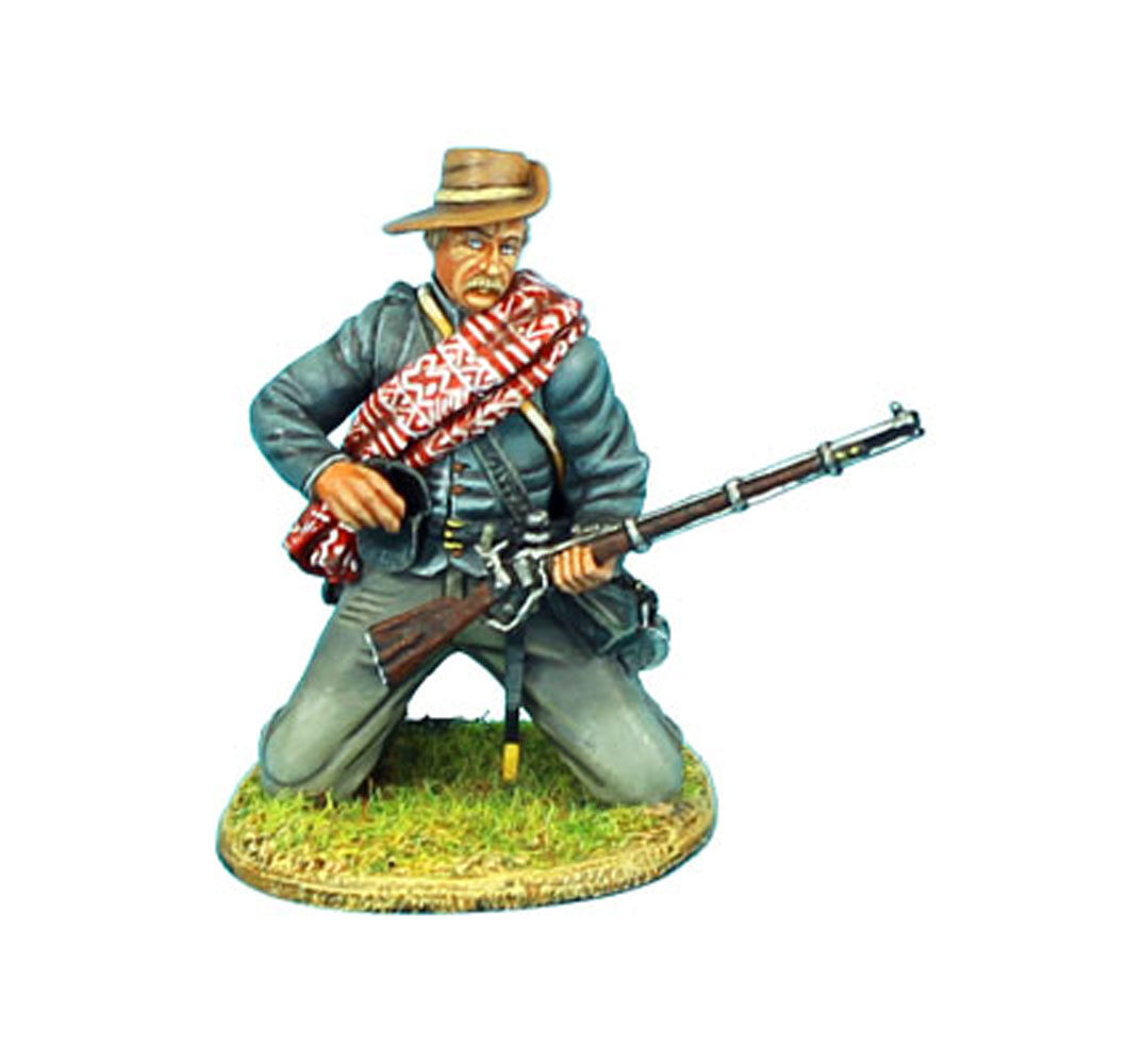 Confederate Infantry Kneeling Loading