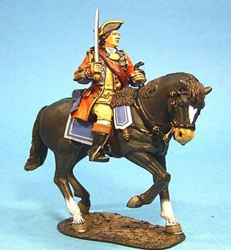 Capitano Robert Orme a cavallo