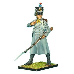 French 18th Line Infantry Fusilier Standing in Greatcoat