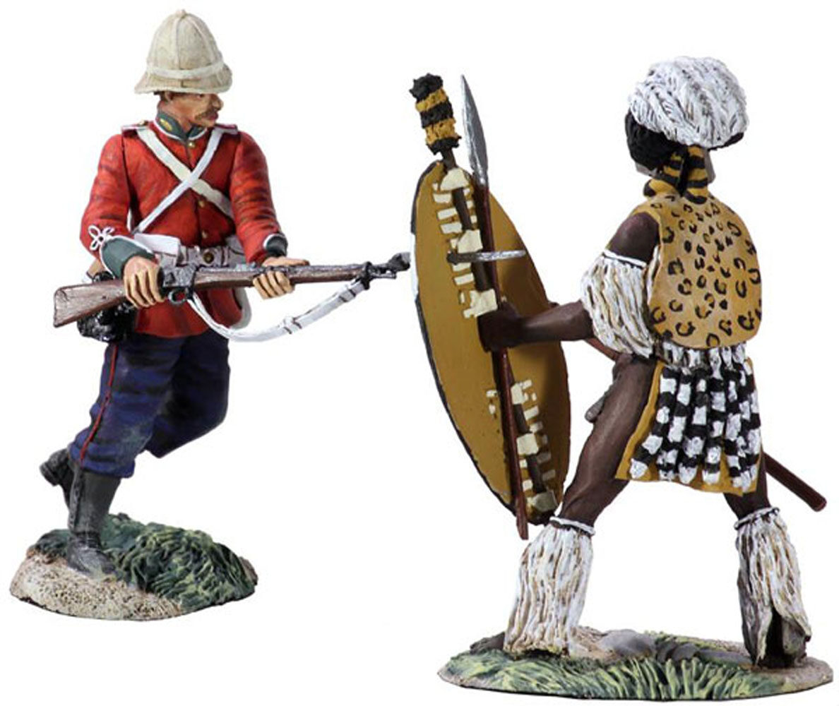 Stuck - British 24th Foot Private and Zulu Hand-to-Hand Set