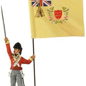 British 44th Foot Regiment Battalion Company Ensign with Regimental Colours No.1