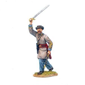 Confederate Captain Advancing with Raised Sword