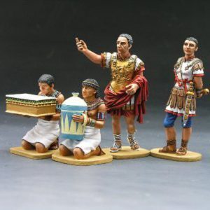 Romani che portano omaggi