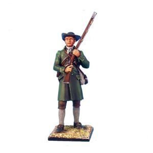 Continental Militia Standing with Raised Musket