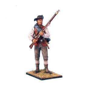 Continental Militia Standing Ready in Waistcoat