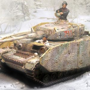 Panzer tedesco PzKfw IV con rivestimento Zimmerit (versione Invernale)
