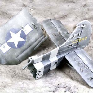 101st Waco Diorama Tail Section Winter
