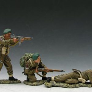 Gruppo di Comandos inglesi in azione