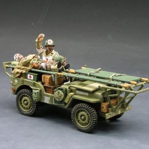 Jeep americana adibita ad ambulanza